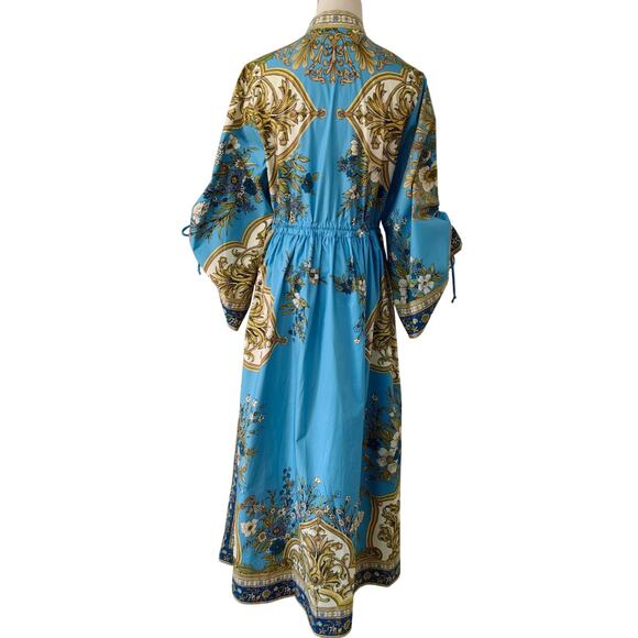 Alemais Blue Cassie Pool Midi Dress US 2 - Picture 10 of 14